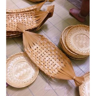 Đĩa tre dạng thuyền