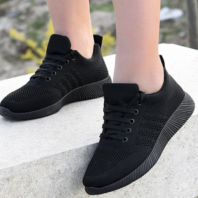 Giày Thể Thao Nữ, Giày sneaker Blackfull363 Đen-Thái