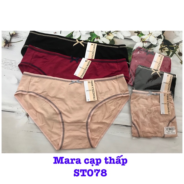 Quần lót nữ cotton 💕 FREESHIP đơn 50k 💕 Quần lót nữ Mara xuất Pháp, chất cotton chống khuẩn siêu mềm mịn
