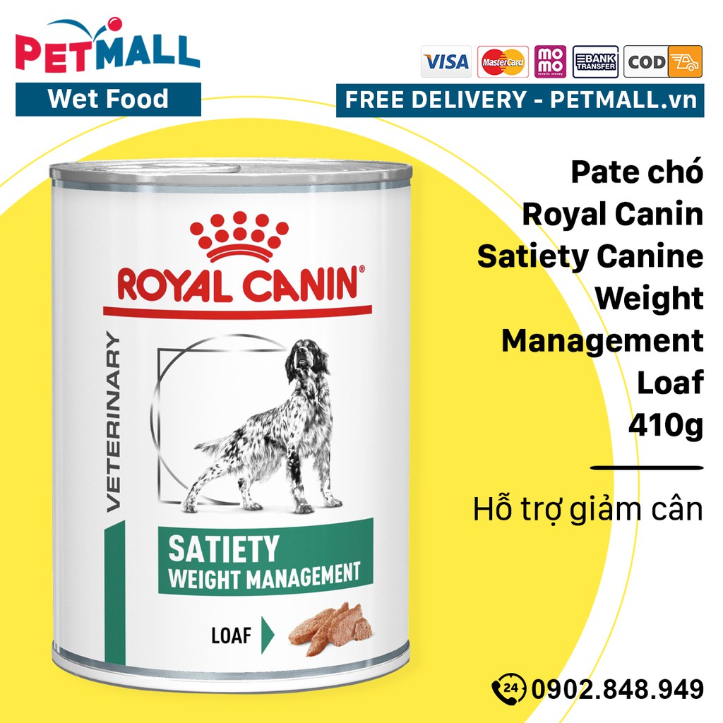 Pate chó Royal Canin Satiety Canine Weight Management Loaf 410g - Hỗ trợ giảm cân Petmall