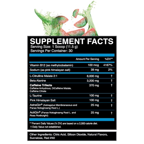 Pre Workout Tăng Sức Mạnh Và Thể Lực EFLOW ENRAGE BLACK 30 Lần Dùng