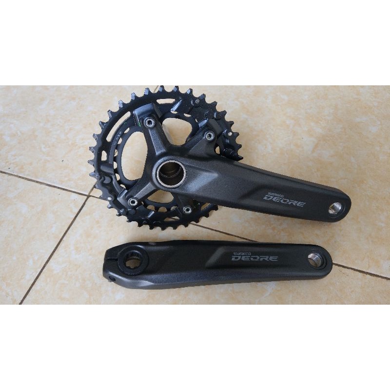 Giò đĩa xe đạp - Đùi đĩa cốt rỗng Shimano Deore FC M4100 2x10 26-36T