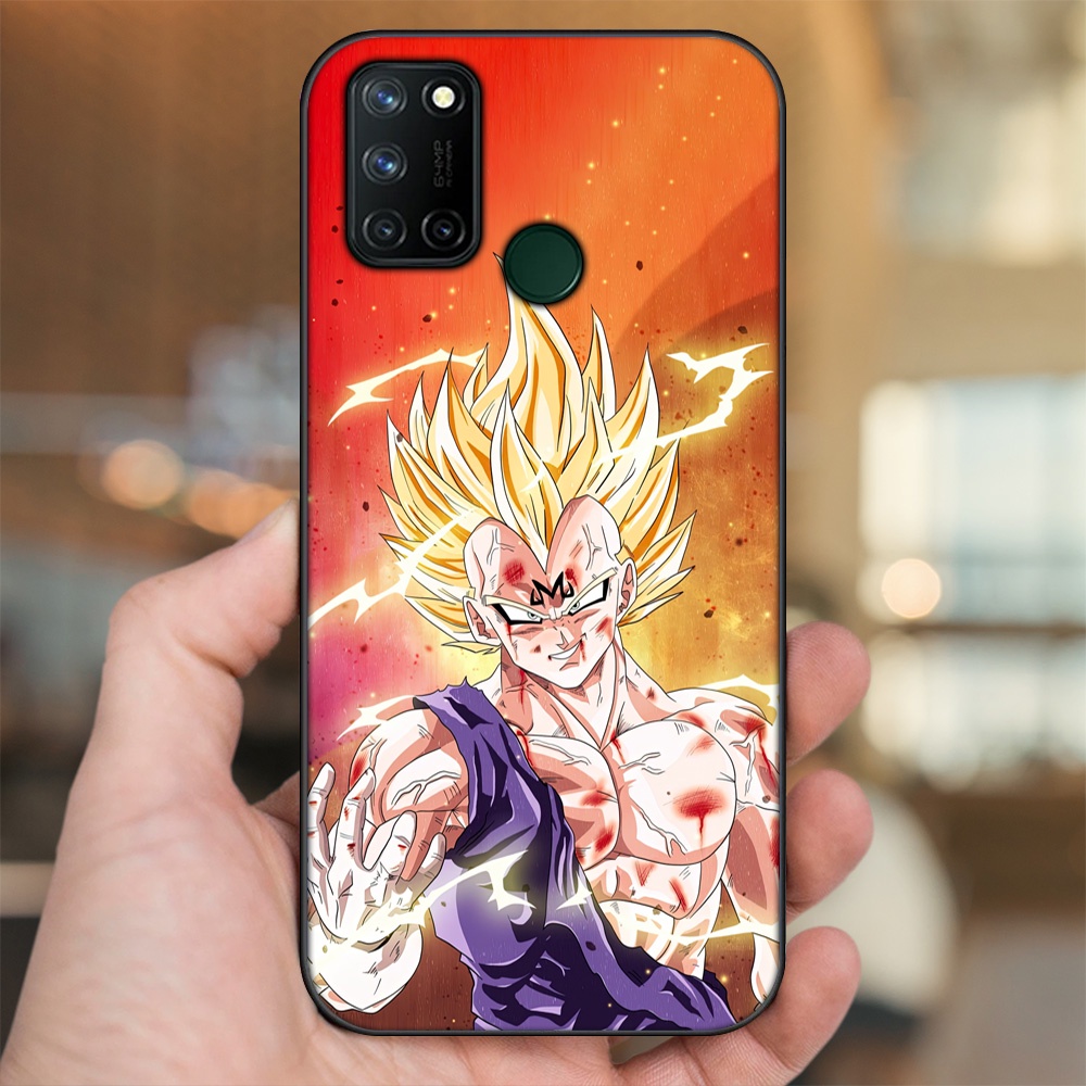 Ốp lưng Realme C17, 7i viền đen in hình Vegeta Dragon Ball