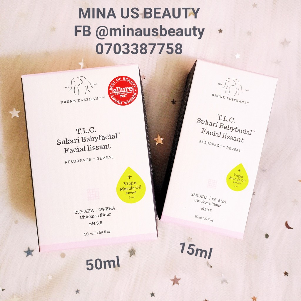 Mặt nạ peel da Drunk Elephant T.L.C Sukari Babyfacial