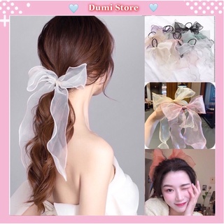 Dây Buộc Tóc Voan Lượn Sóng Phong Cách Thời Trang Hàn Quốc