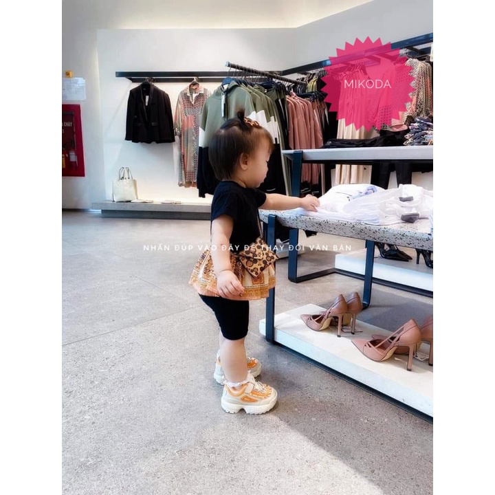 Quần Legging đùi mùa hè 100% cotton co giãn 4 chiều, quần đùi đáng yêu, tiện lợi Mikoda cho bé gái A2