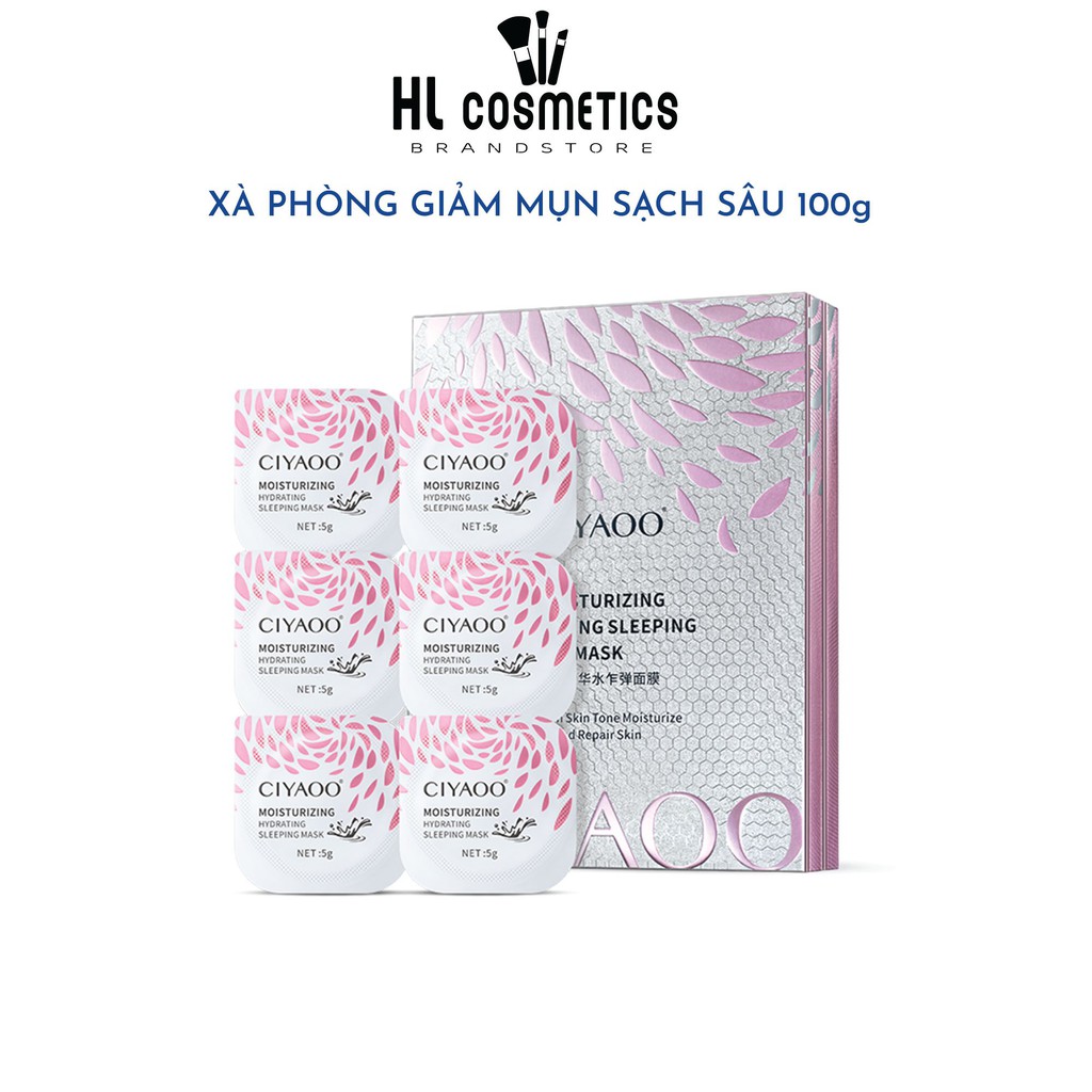 Mặt Nạ Ngủ Nhau Thai Cừu CIYAOO Cấp Ẩm & Dưỡng Trắng Da Chính Hãng (Hộp/7 hũ) QX0033