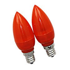 Bóng đèn LED quả nhót dùng cho đèn thờ (đui E12)