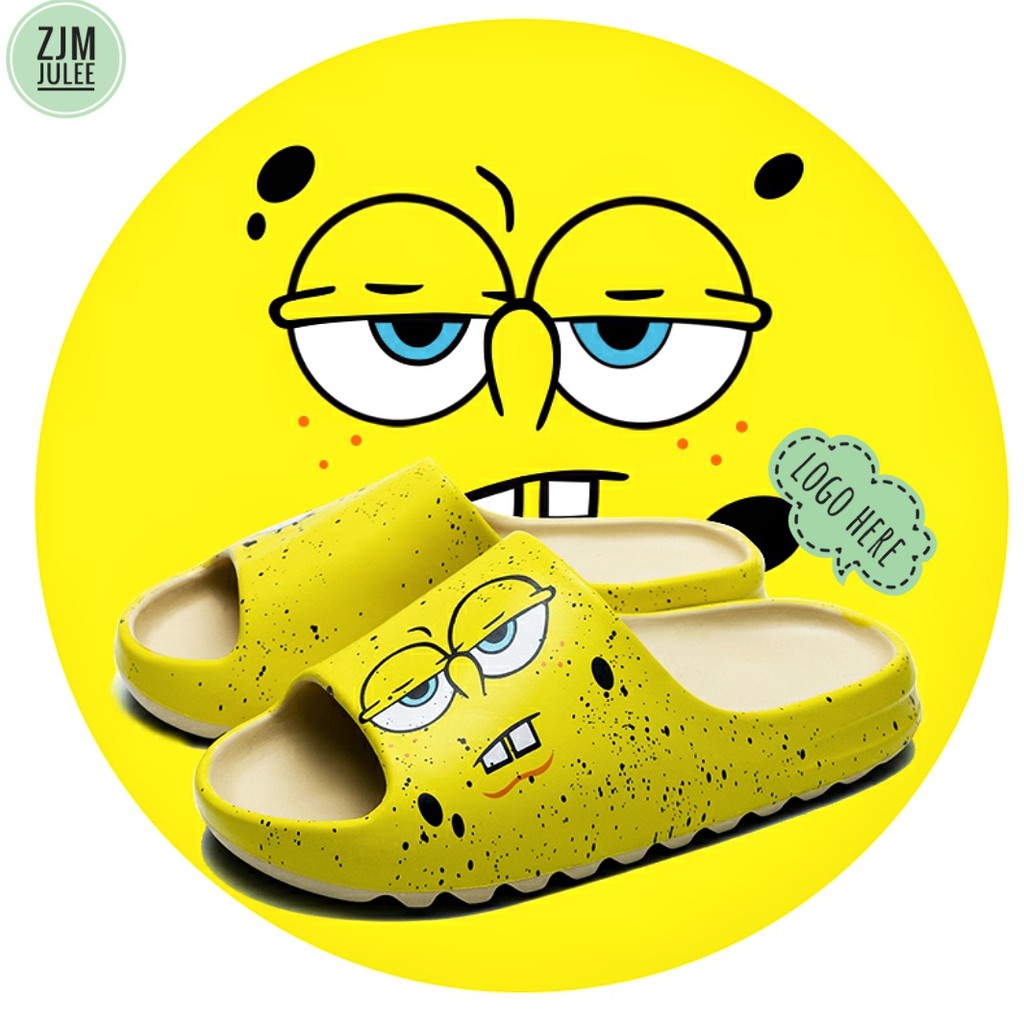 Dép YZ bản mặt cười chuẩn 2020 - LOGO và chữ Đầy đủ - size nam nữ