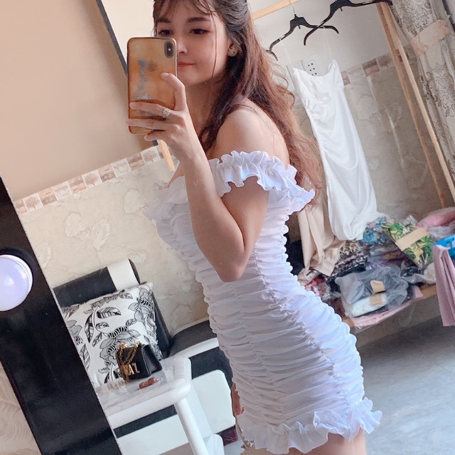 Đầm body nhúm