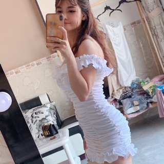 Đầm body nhúm