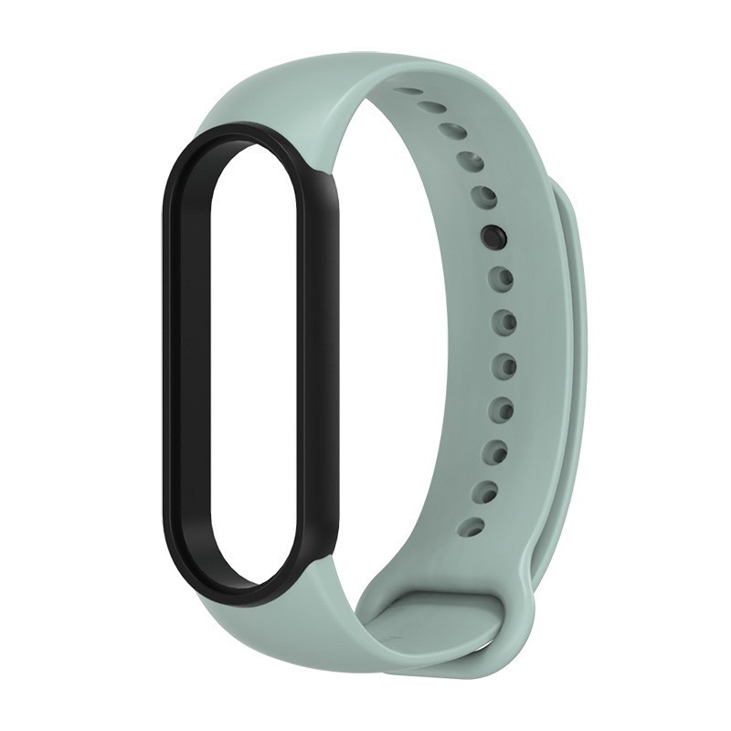 Dây thay cao su viền đen Mi band 5/6 chính hãng Mijobs