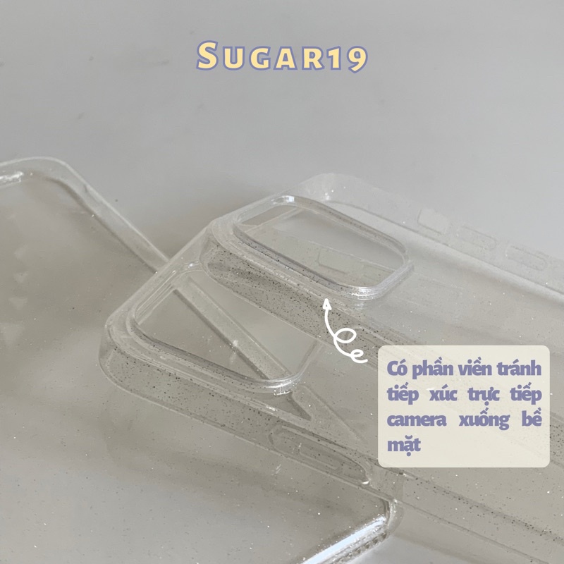 Ốp lưng điện thoại iphone trong suốt NHŨ BẠC Sugar19