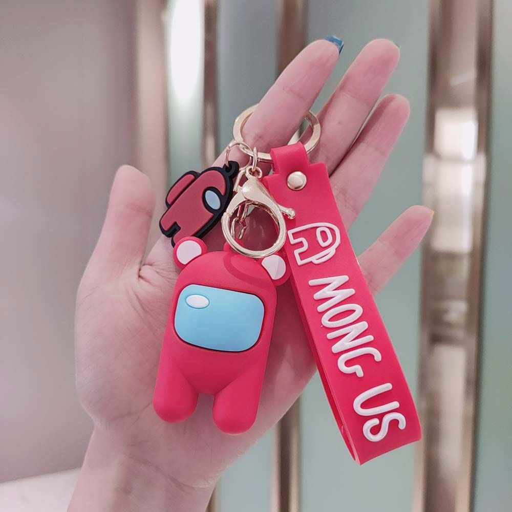 Móc chìa khóa họa tiết hoạt hình Among Us độc đáo đáng yêu