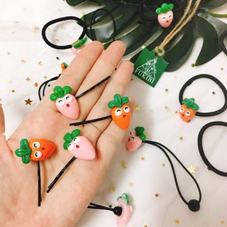 KẸP TĂM, CỘT TÓC CÀ RỐT CUTE