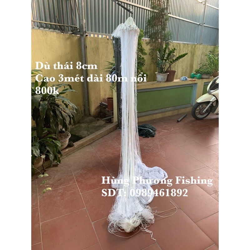 Lưới dù thái lan xịn cao 3 mét dài 80m đánh nổi