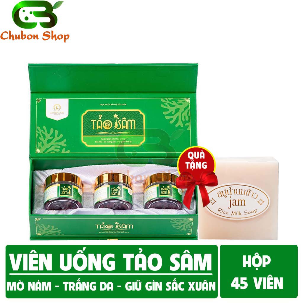 Viên Uống Tào Sâm hộp 3 lọ - Sạch Nám Trắng Da ( Hàng chính hãng )