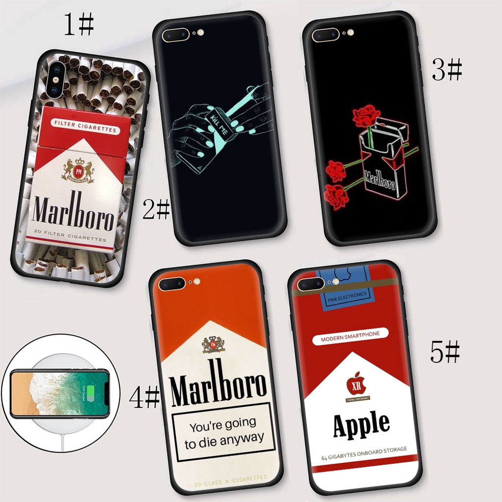 Ốp điện thoại họa tiết logo marlboro red cho iPhone 11 Pro 5 5s SE 6 6s 7 8 Plus X XR XS Max 27IOO