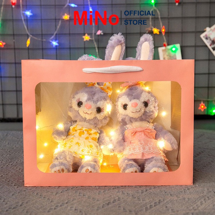 [Mã LT50 giảm 50k đơn 250k] Gấu Bông Thỏ Tím Đáng Yêu Cao Cấp 50cm MINO STORE TH43