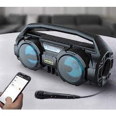 Loa Bluetooth Karaoke KM S1 – Siêu Bass Tặng Kèm Mic Hát Karaoke - Hỗ Trợ Đài FM