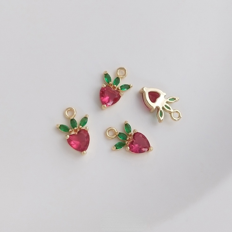 Mặt Dây Chuyền Đồng 14K Hình Trái Cây Màu Sắc Đa Dạng