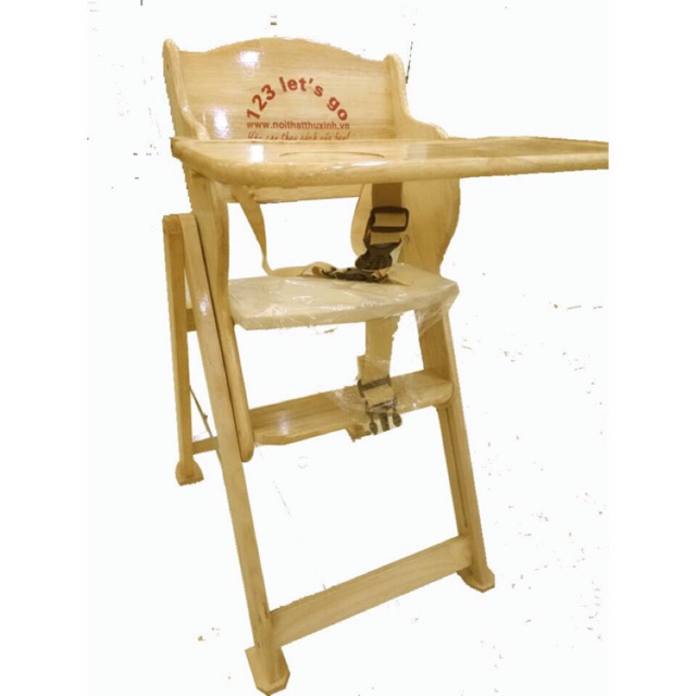 Ghế ăn dặm gỗ cho bé có 3 nấc điều chỉnh( bảo hành 1 tháng)