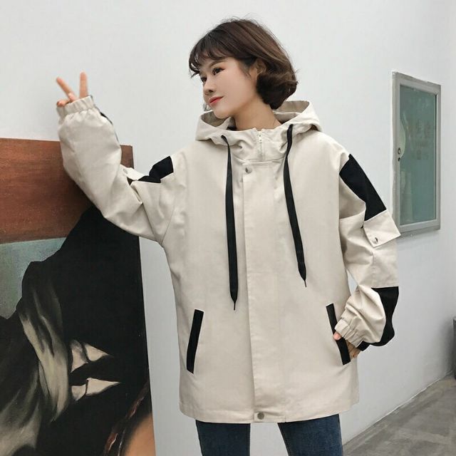 [Chất lượng] Áo khoác kaki phom rộng phối tay hot hit | BigBuy360 - bigbuy360.vn