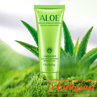Sữa rửa mặt One Spring Aloe Repair/ Water Sea Ice SRM cấp ẩm, trắng da 80g