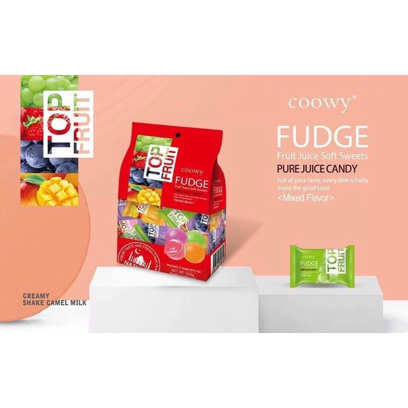 Kẹo dẻo trái cây Top Fruit 32k/ bịch 320gr