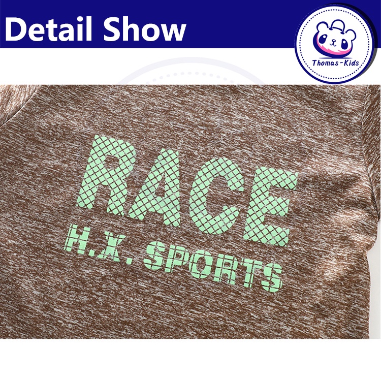 [Hàng Có sẵn] D129#Áo thun tay ngắn họa tiết rằn ri thời trang sành điệu cho bé trai