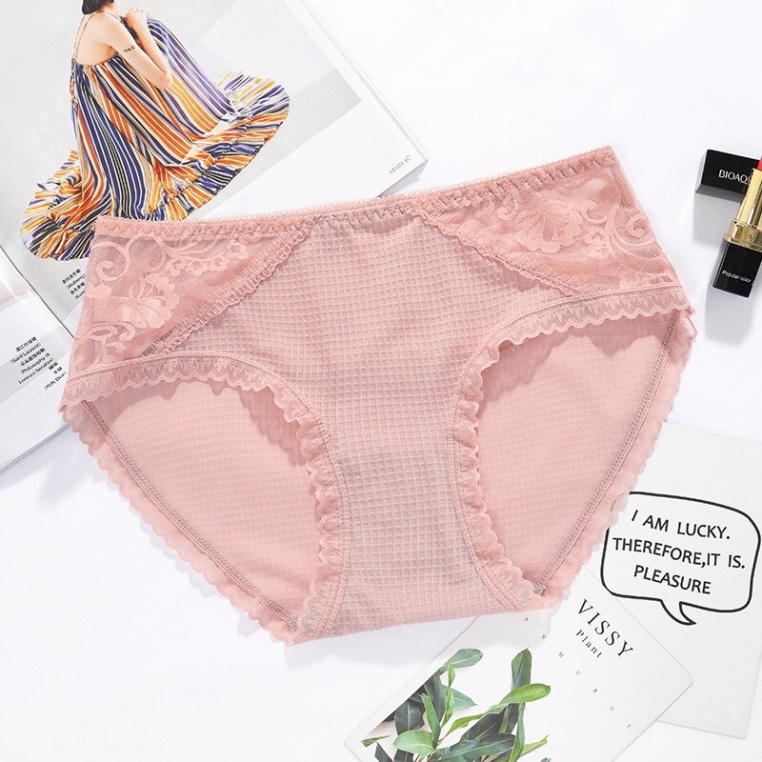 Sét 5 quần lót su phối ren viền mới 2217 form size 45-58kg
