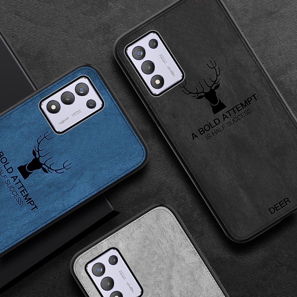 Ốp điện thoại vải mềm chống sốc toàn diện cho Oppo Realme Q3s/ K9s Realmy Oppo Realme Q3s/ K9s