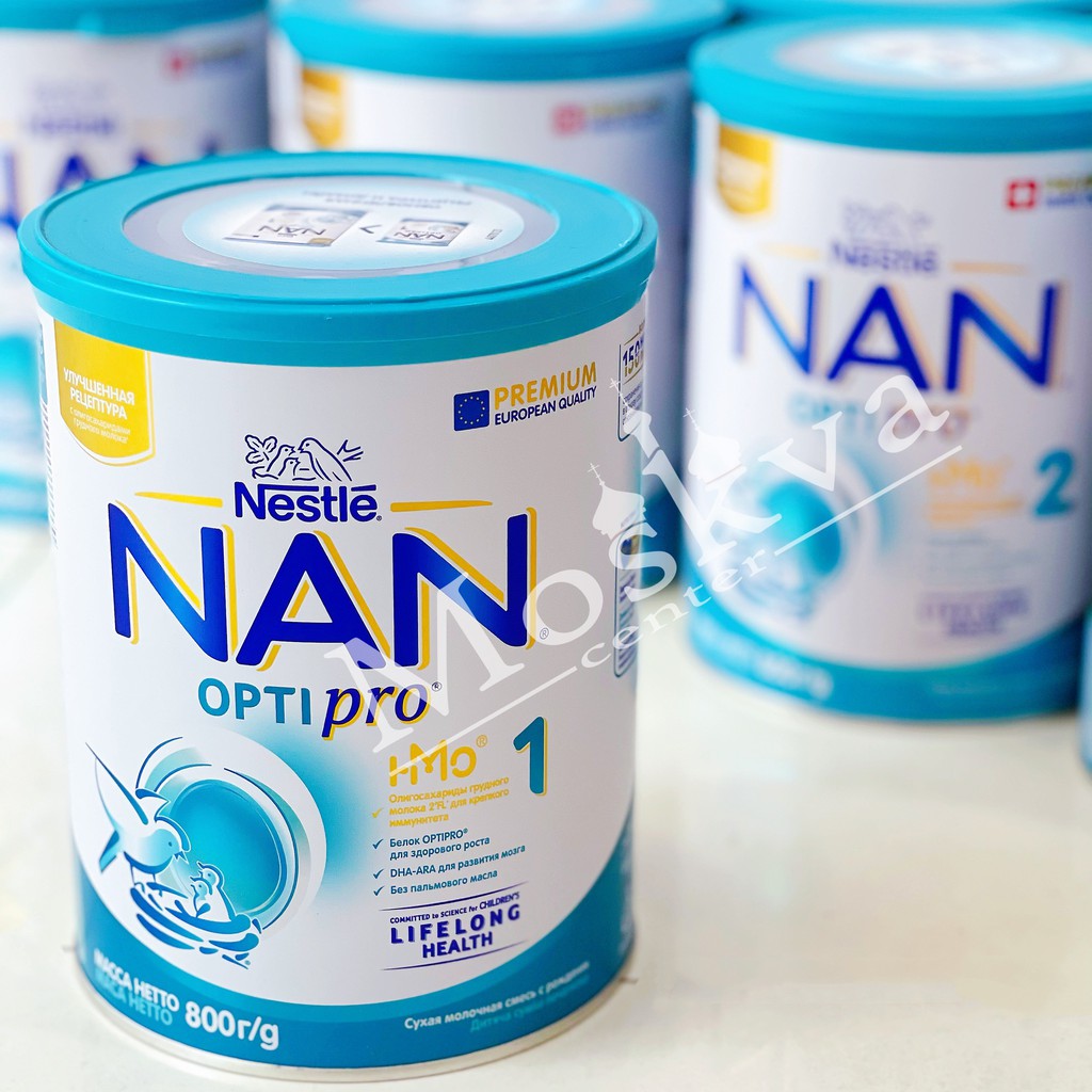 SỮA NAN OPTIPRO 1-2-3-4 800G XÁCH TAY NGA