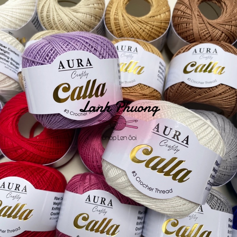 Sợi Calla #3 Crochet Thread Dành Cho Đan Móc Mùa Hè