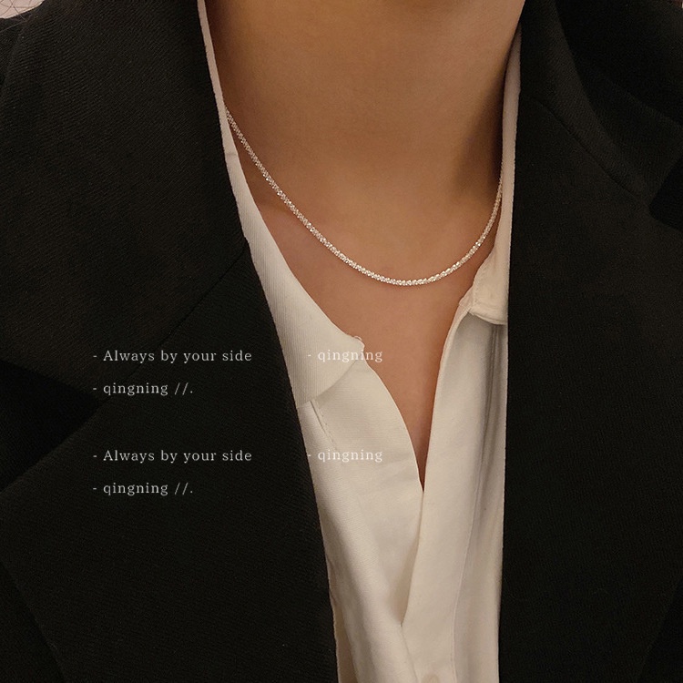 DREJEW Dây Chuyền Kim Tuyến Lấp Lánh Thời Trang Dành Cho Nữ