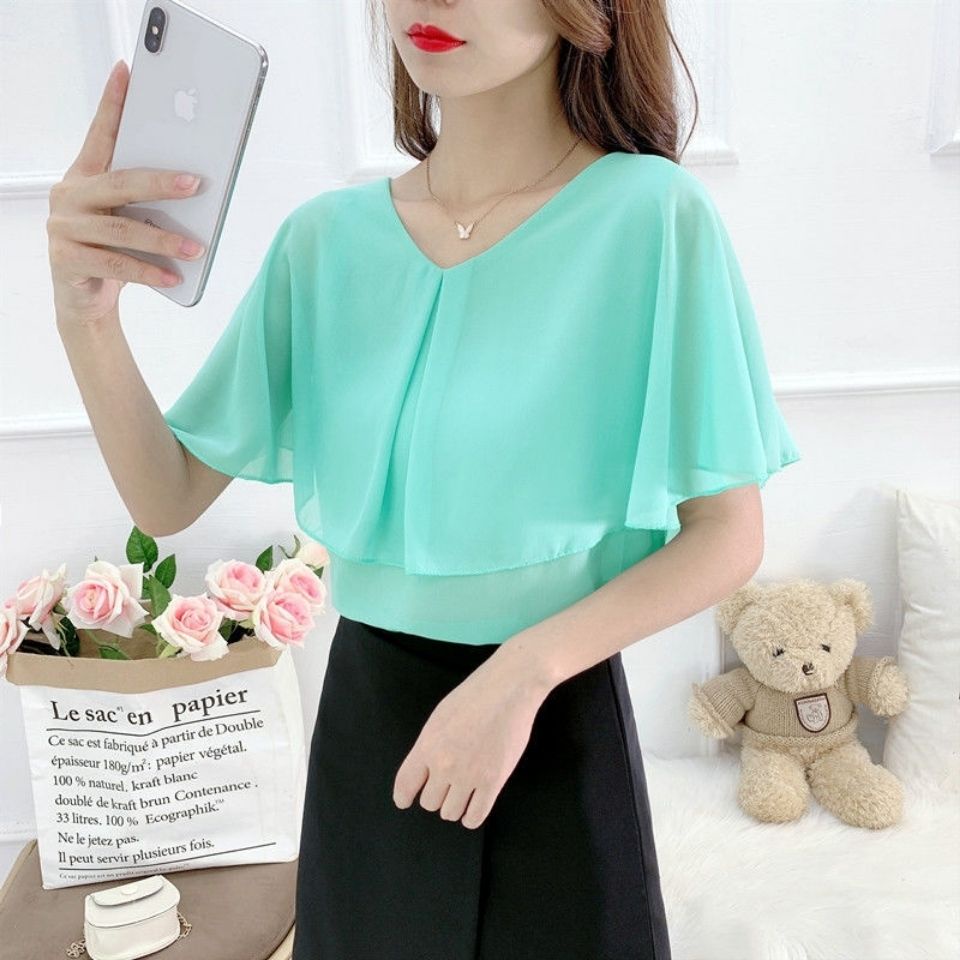 Áo Thun Tay Ngắn Cổ Chữ V Form Rộng Size Lớn Hàng Mới Phong Cách Hàn Quốc Cho Nữ