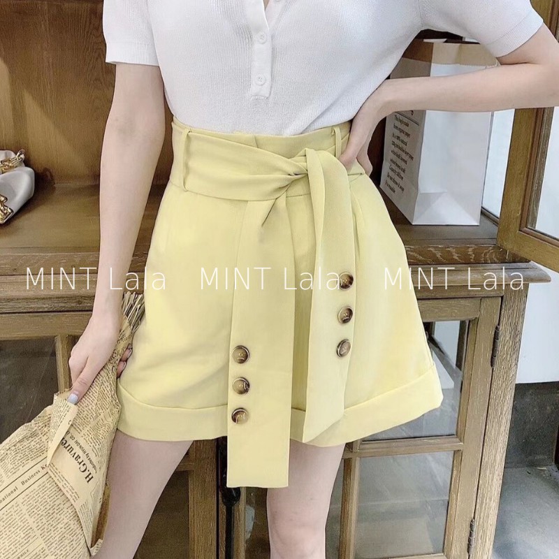 Quần Đùi Ống Rộng Hot Girl Buộc Đai Cá Tính
