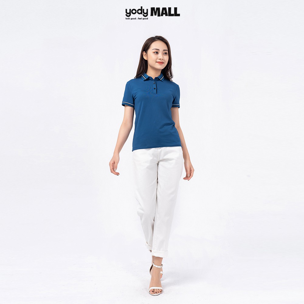 Áo thun polo nữ YODY thun chất liệu Coolmax ngắn tay có cổ thông thoáng, hút ẩm tốt, siêu nhẹ APN3724