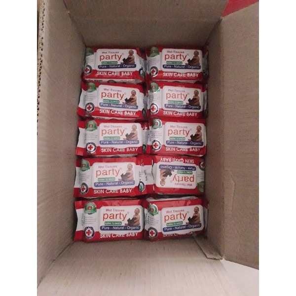 Combo 10 gói khăn giấy ướt  Party 80g.