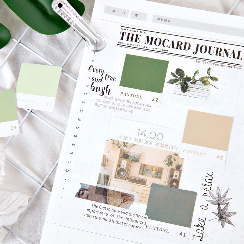 Set 45 miếng sticker Pantone mini nhiều màu sắc a6398