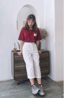 Quần culottes vải đũi mềm
