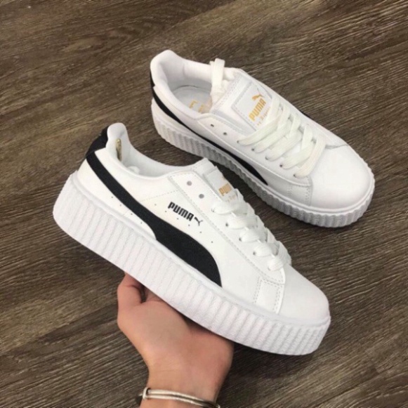 Giày thể thao puma trắng full , giày puma kẻ đen hàng cao cấp full box bill - tina | BigBuy360 - bigbuy360.vn