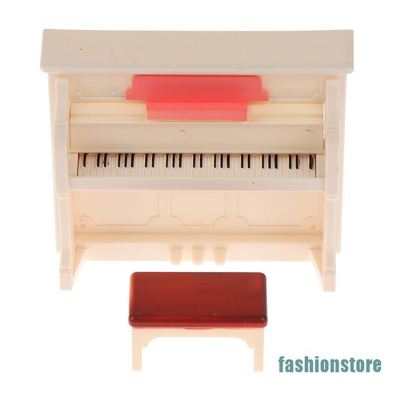 1 Bộ Đàn Piano Mini Màu Trắng Tỉ Lệ 1: