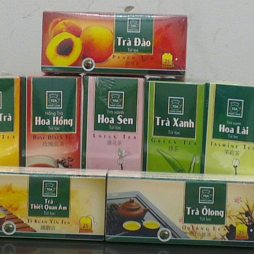 Trà túi lọc hiệu Phúc Long đủ loại 50g