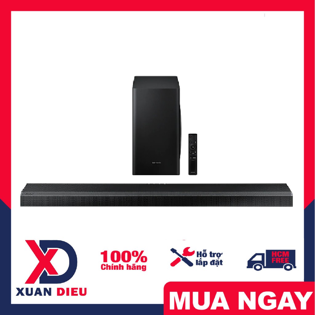 Loa thanh Soundbar Samsung 5.1 HW-Q60T/XV 2020, 360 W, Có cổng USB,Có kèm remote, HDMI Optical USB, Bluetooth 2.0