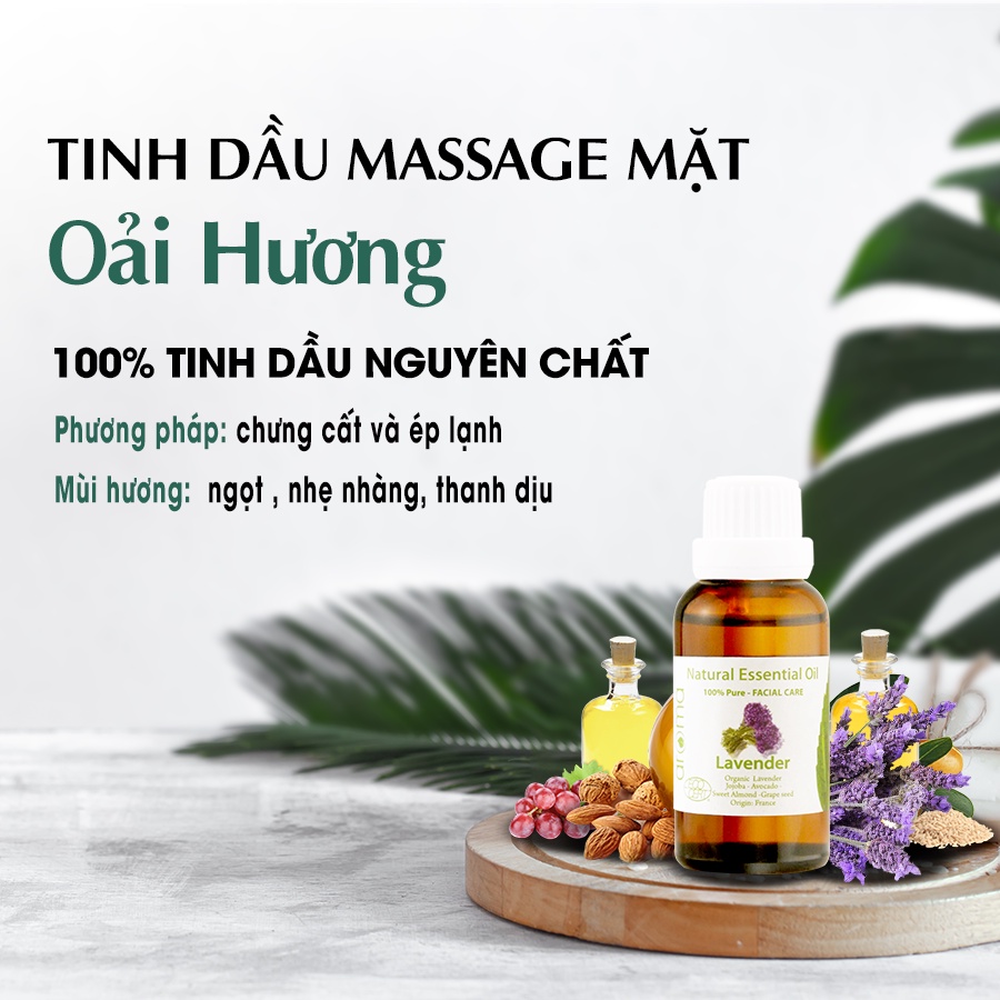 Dầu dưỡng da mặt AROMA chống lão hóa da Oải Hương 30ml