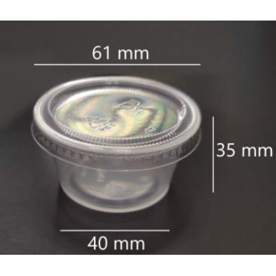 100 hủ đựng sốt 2oz -1oz-4oz  năp liền 4oz 100ml ,nắp rời.dùng 1 lần-quannaocungcan