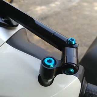 Bộ 3 con ốc GR5 Titanium gắn chân kiếng Rizoma để gắn ron xoay hoặc không có ron xoay