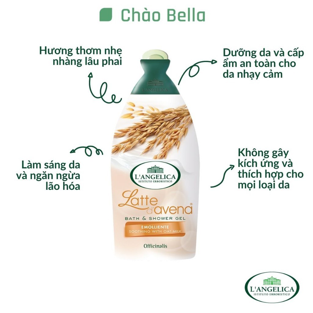 Sữa Tắm Thảo Dược Cao Cấp Ý L'Angelica (Dạng Gói) | Size Du Lịch, Trắng Da, Mềm Mịn, Thơm Lâu Trên Da (10ml)