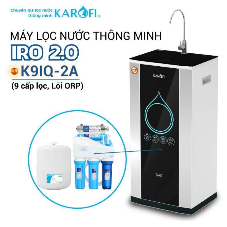 Máy lọc nước RO KAROFI iRO 2.0 K9IQ-2A (9 cấp lọc - Lõi ORP)